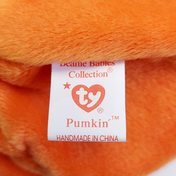 Vintage 1998 Original Ty Beanie Baby Pumpkin - Picture 8 of 9